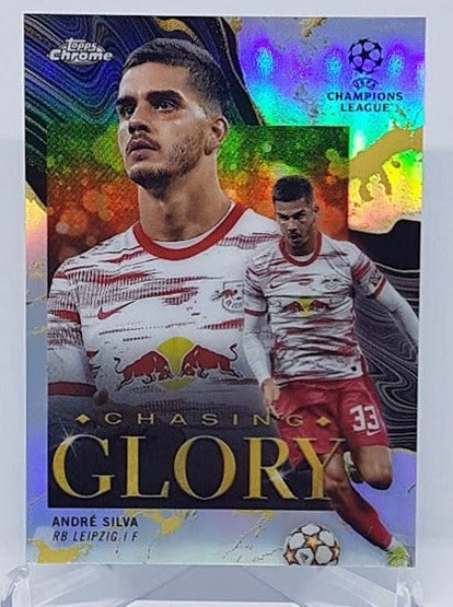 2022 Topps Chrome Champions League Chasing Glory Andre Silva Leipzig