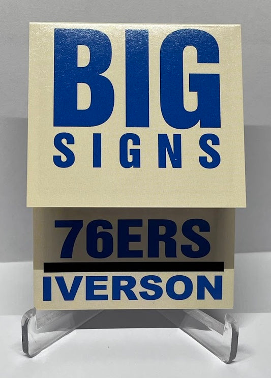 2003-04 Fleer Big Signs Allen Iverson Philadelphia 76ers #2