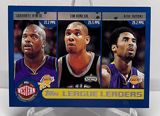 2002-03 Topps League Leaders Eastern/ Western Iverson Bryant O'Neal #179