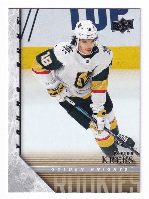 2020-21 Upper Deck Extended Series Young Guns Tribute Peyton Krebs Golden Knights T95