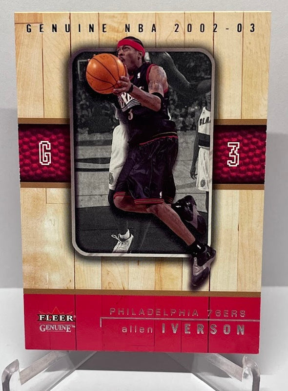 2002-03 Fleer Genuine Allen Iverson Philadelphia 76ers #2