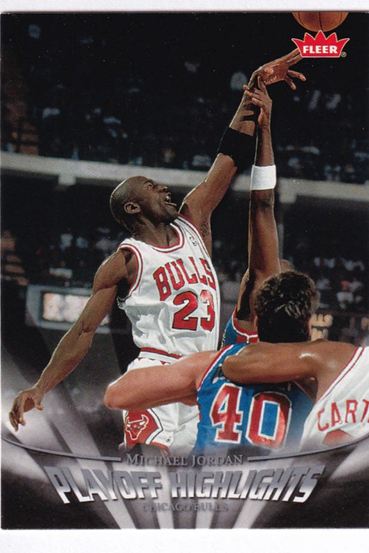 2007-08 Fleer Playoff Highlights Michael Jordan Chicago Bulls #PH14
