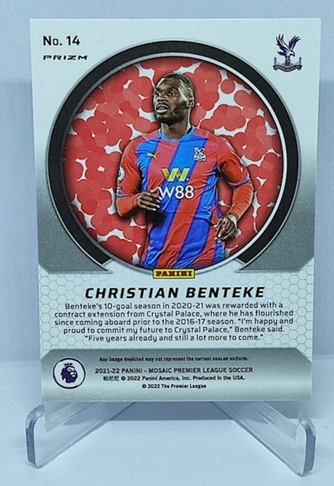 2021-22 Panini Mosaic Premiere League Prizm Christian Benteke #14