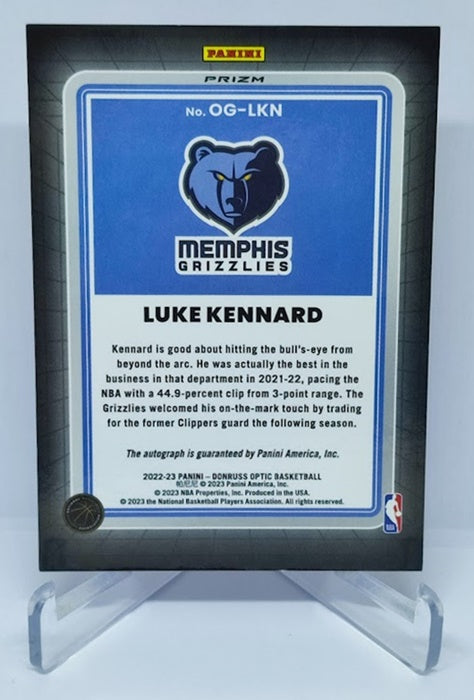 2022-23 Panini Donruss Optic OPTI-GRAPHS Choice Luke Kennard Grizzlies