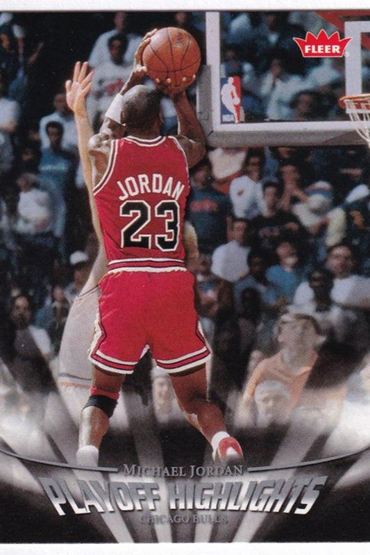 2007-08 Fleer Playoff Highlights Michael Jordan Chicago Bulls #PH15