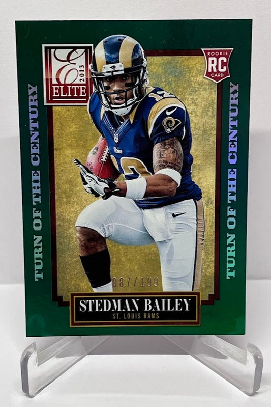 2013 Panini Elite Turn of thr Century RC Stedman Bailey Rams 087/199 #187