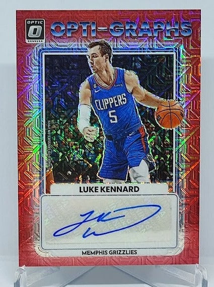 2022-23 Panini Donruss Optic OPTI-GRAPHS Choice Luke Kennard Grizzlies