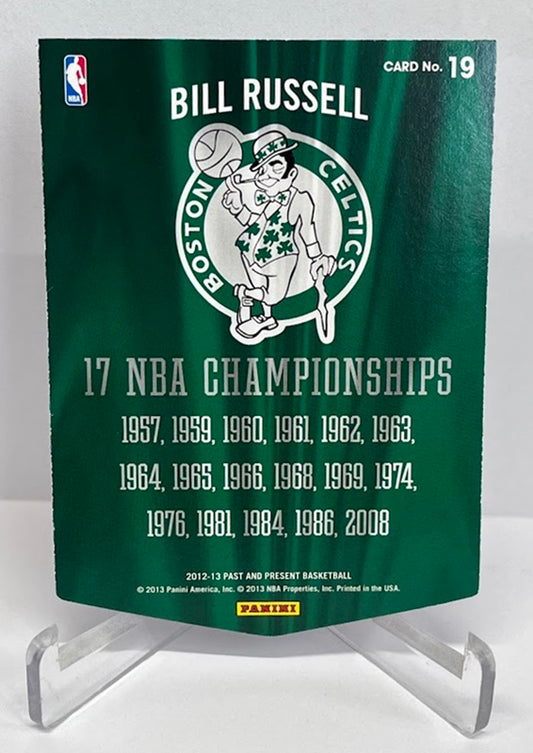 2012-13 Panini Past & Present Winning Touch Banners Bill Russell Celtics #19