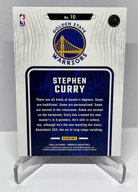 2024-25 Panini Donruss Hardwood Masters Blue Stars Stephen Curry 38/99 #10 *6