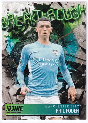 2021-22 Panini Score FIFA Phil Foden #6