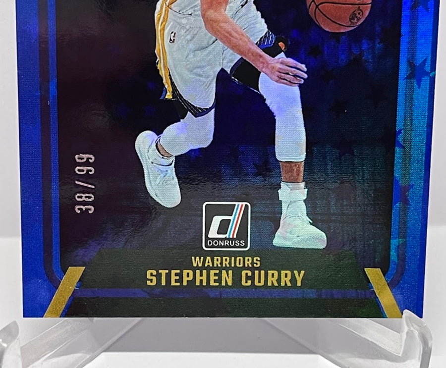 2024-25 Panini Donruss Hardwood Masters Blue Stars Stephen Curry 38/99 #10 *6