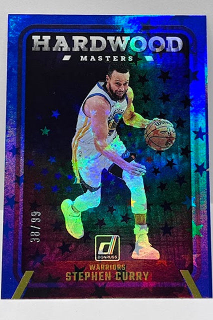 2024-25 Panini Donruss Hardwood Masters Blue Stars Stephen Curry 38/99 #10 *6