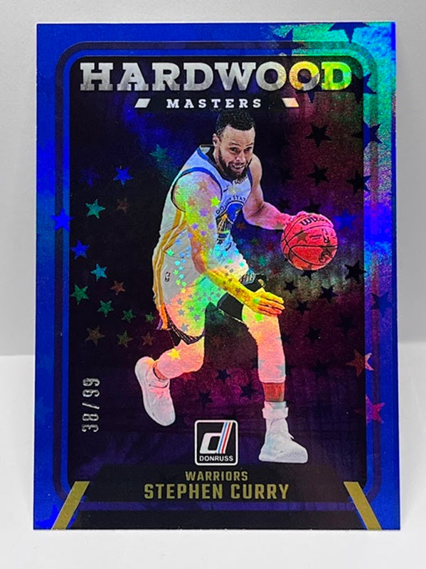 2024-25 Panini Donruss Hardwood Masters Blue Stars Stephen Curry 38/99 #10 *6
