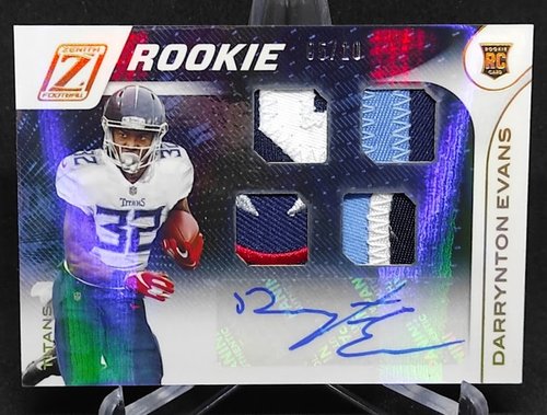 2020 Panini Zenith RPA RC Darrynton Evans Titans 05/10 #115