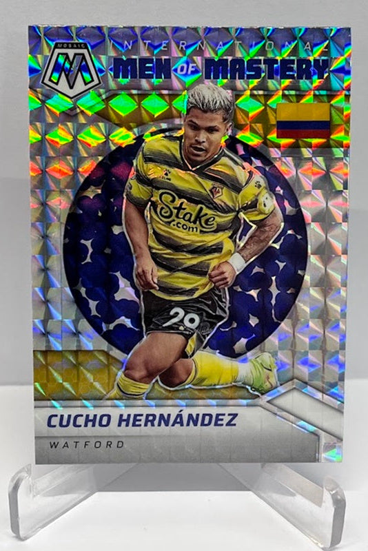 2021-22 Panini Mosaic Premier League Prizm Cucho Hernandez Watford #37