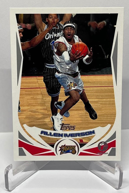 2004 Topps 1st Edition Allen Iverson Philadelphia 76ers #1