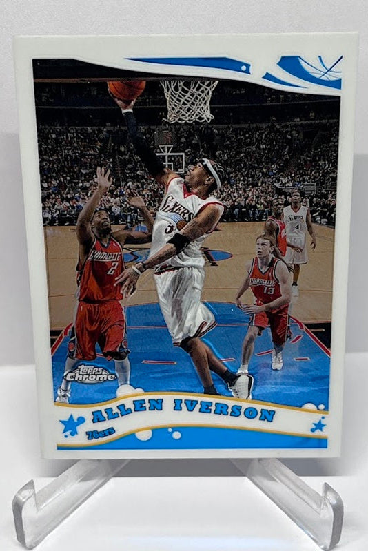 2006 Topps Chrome Allen Iverson Philadelphia 76ers #18