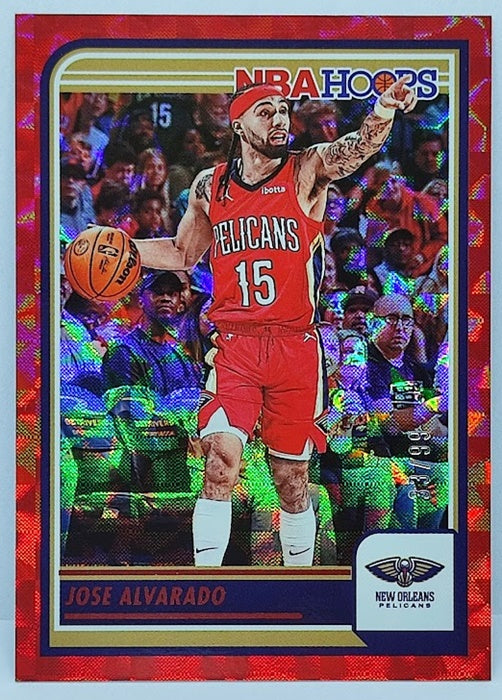 2023-24 Panini Hoops Hyper Red Jose Alvarado Pelicans 33/99 #209