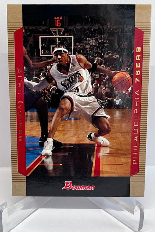 2004 Topps Bowman Draft Picks & Prospects GOLD Allen Iverson 76ers #33