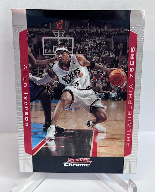 2004 Topps Bowman Chrome Draft Picks & Prospects Allen Iverson 76ers #33