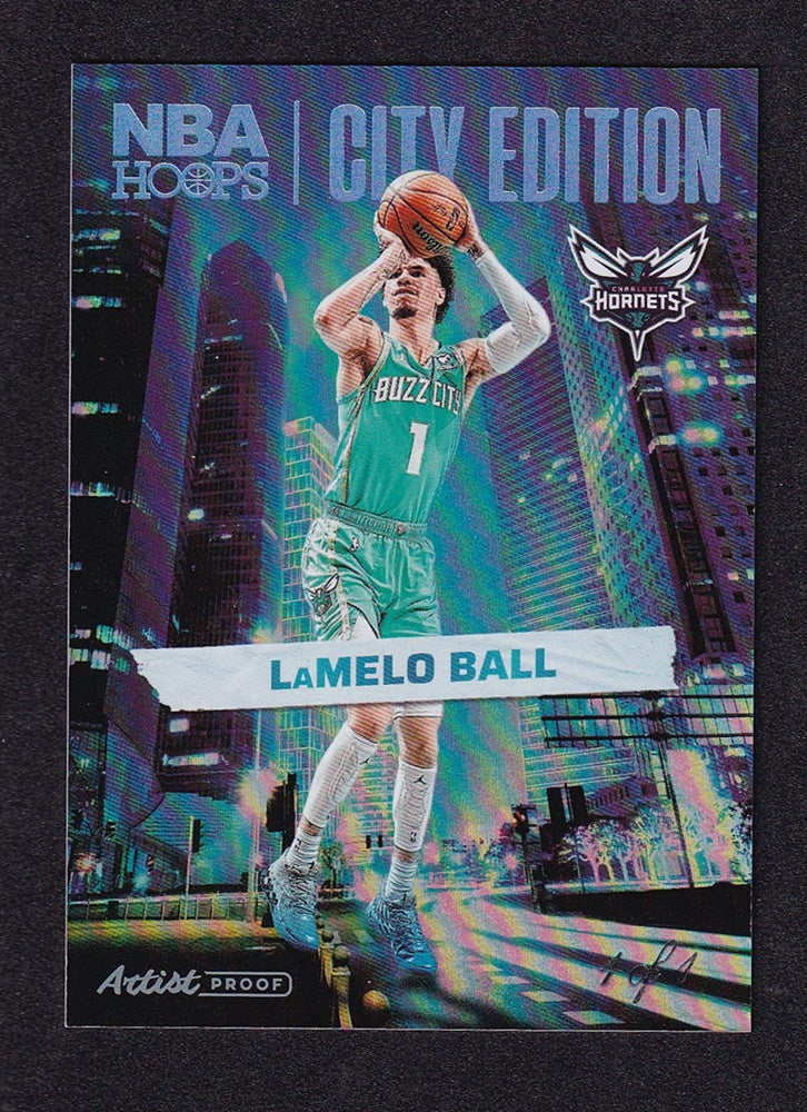 2024-25 Panini Hoops City Edition Artist Proof Lamelo Ball Hornets #22 1/1