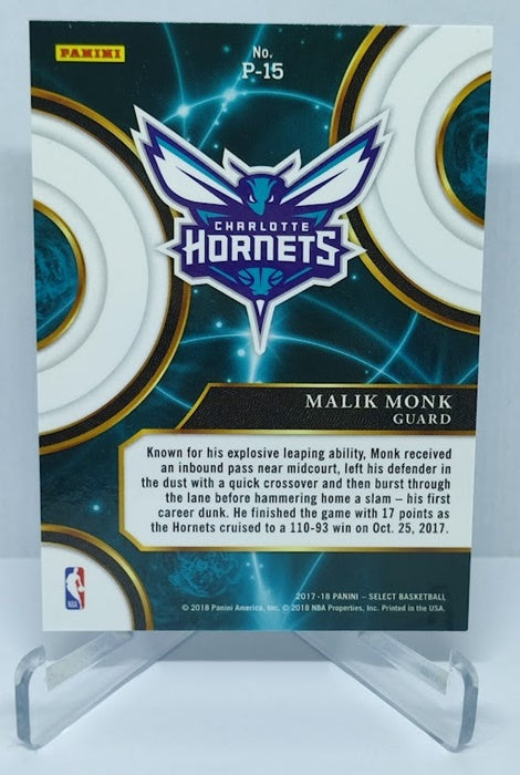 2017-18 Panini Select Phenomenon Malik Monk Hornets P-15