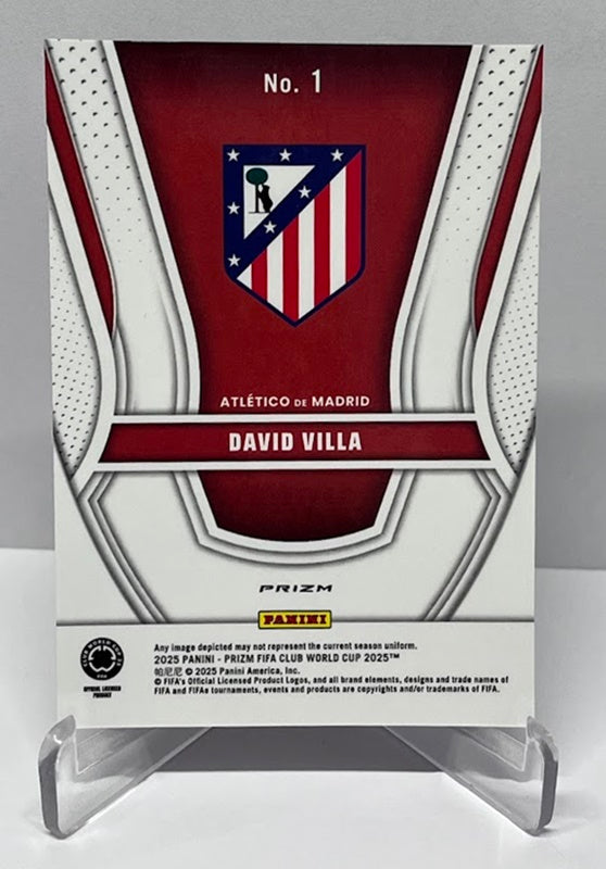 2025 Panini Prizm FIFA Club World Cup Legendary Talents David Villa Madrid #1