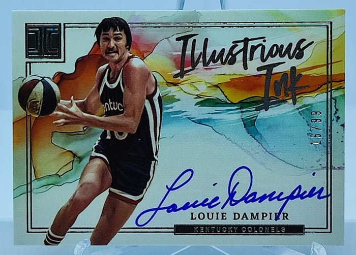 2022-23 Panini Impeccable Illustrious INK Louie Dampier Kentucky 16/99