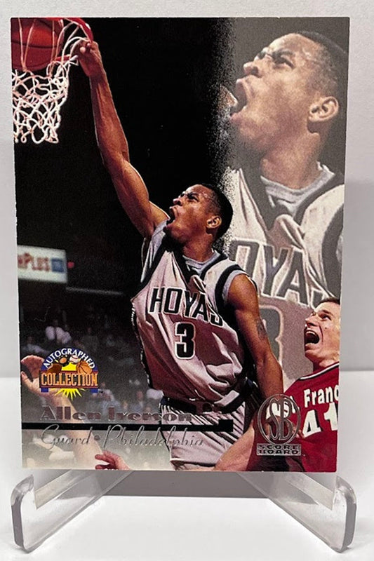 1996 Score Board Autographed Collection Allen Iverson Hoyas #7