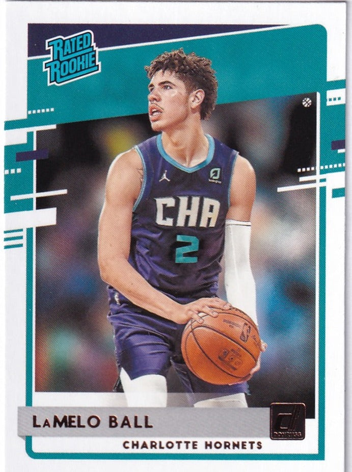 2020-21 Panini Donruss Rated Rookie LaMelo Ball Charlotte Hornets #202