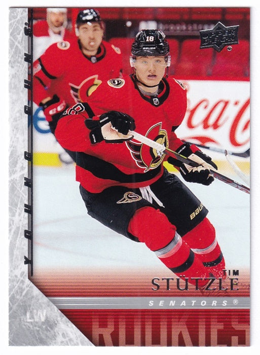 2020-21 Upper Deck Extended Series Young Guns Tribute Tim Stützle Senators T81
