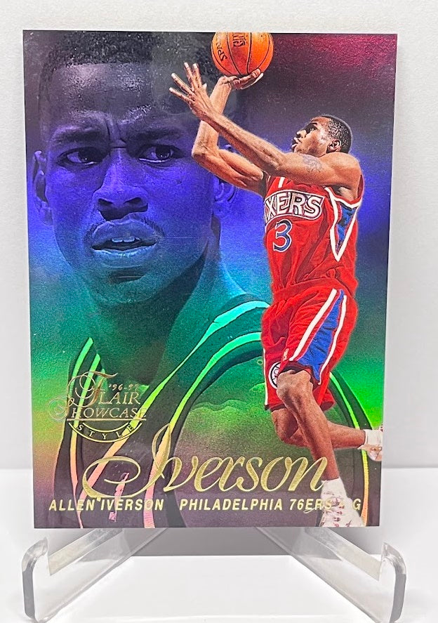 1996-97 Fleer Showcase Allen Iverson Philadelphia 76ers Row 2 #3