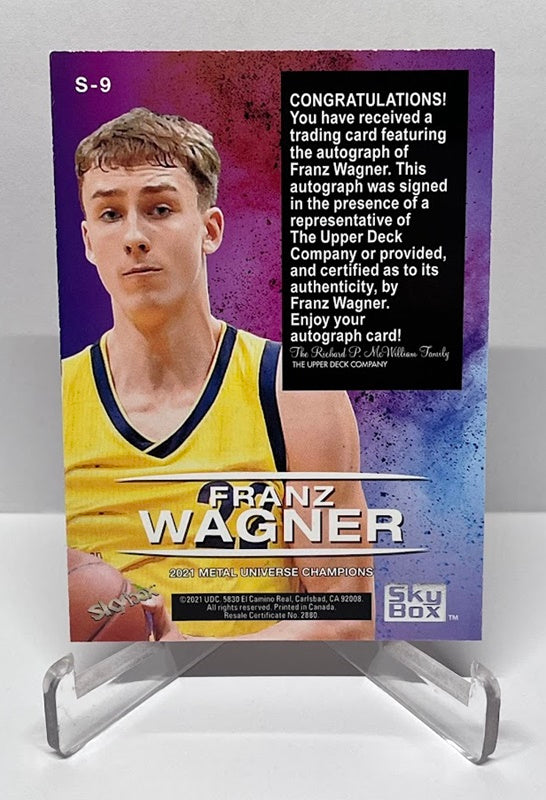 2021 Skybox Premium Metal Universe Champions AU Franz Wagner