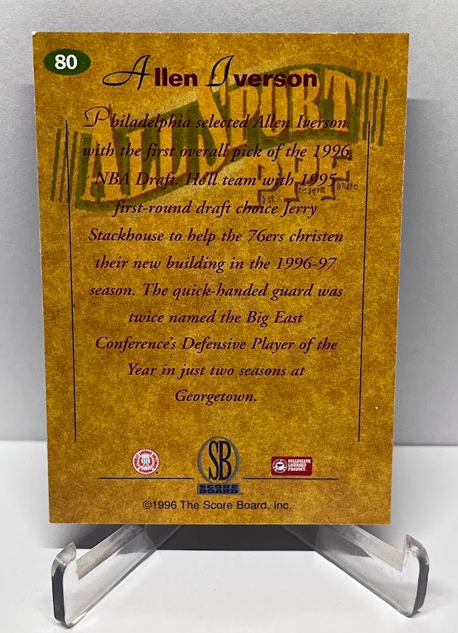 1996 Score Board All Sport PPF Allen Iverson #80