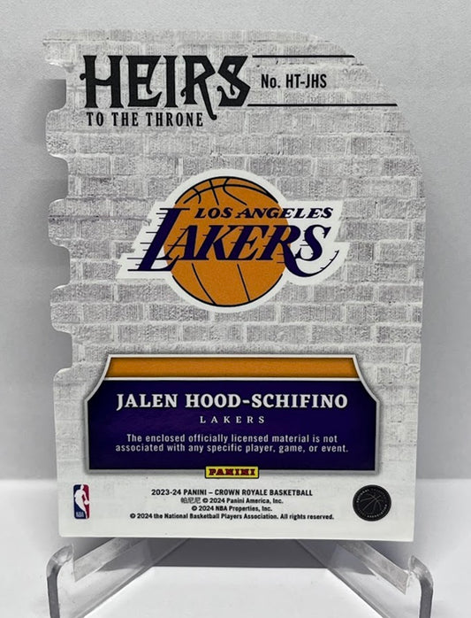 2023-24 Panini Crown Royale Heirs To The Throne RC Jalen Hood-Schifino