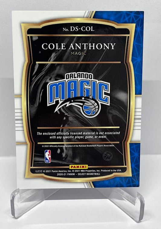 2020-21 Panini Select NBA Draft Selection Cole Anthony Orlando Magic