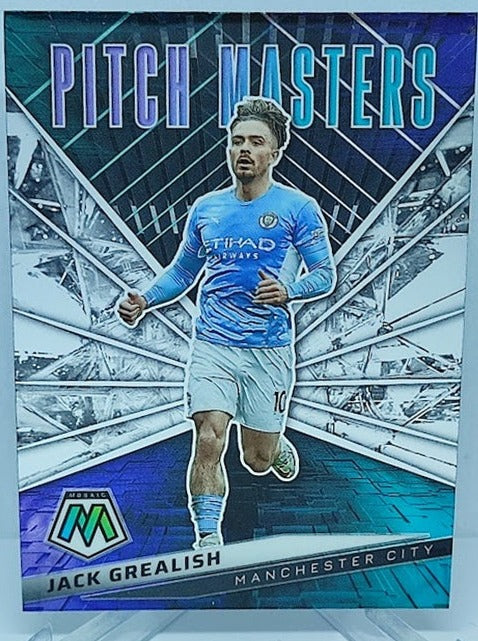2021-22 Panini Mosaic Premiere League Pitch Masters Jack Grealish Manchester