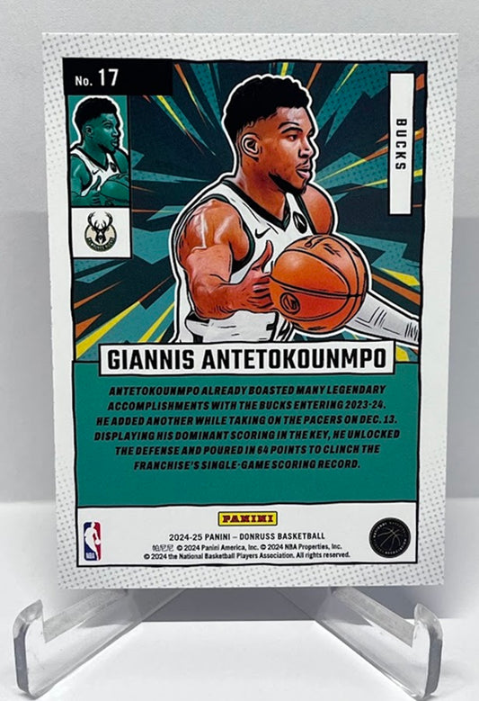 2024-25 Panini Donruss Net Marvels Giannis Antetokounmpo Bucks #17
