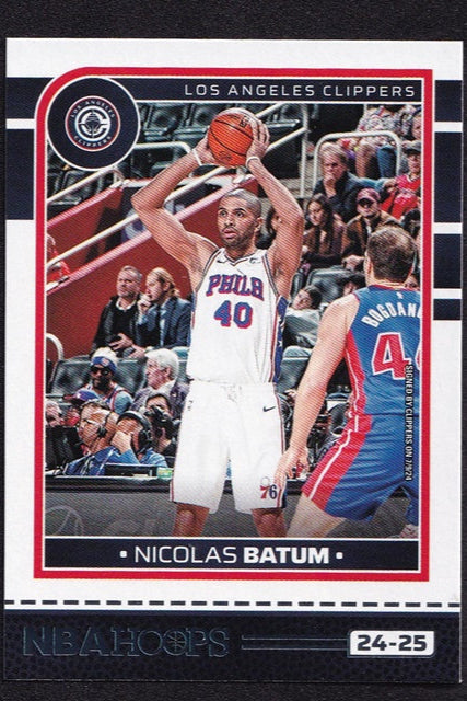 2024-25 Panini Hoops Nicolas Batum Philadelphia 76ers #158