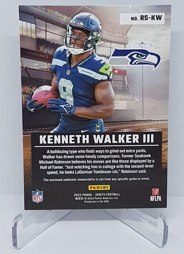 2022 Panini Zenith Rookie Stallions RC Kenneth Walker III Seahawks