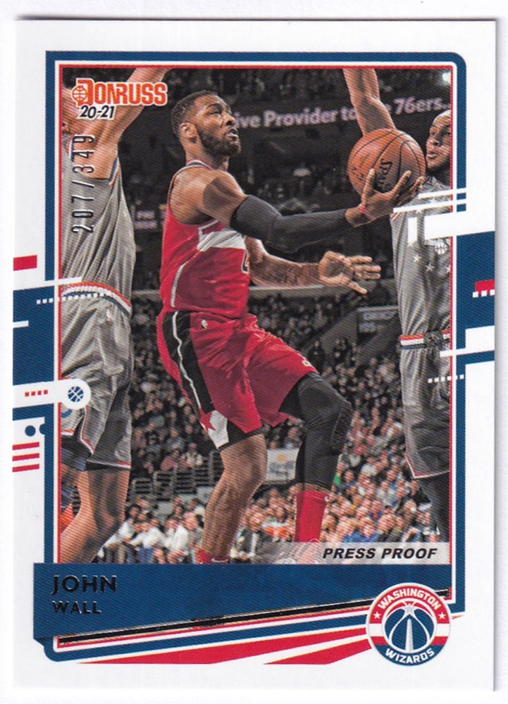 2020-21 Panini Donruss Press Proof John Wall Rockets 207/349 #49
