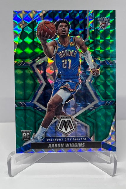 2021-22 Panini Mosaic Green Prizm RC Aaron Wiggins OKC #237