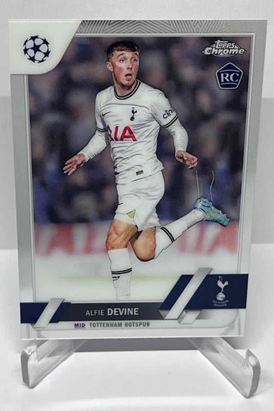 2023 Topps Chrome RC Alfie Devine Tottenham Hotspurs #129