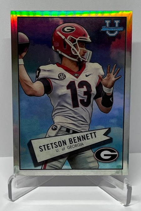 2022 Topps Bowman University Chrome Retro Stetson Bennett Georgia