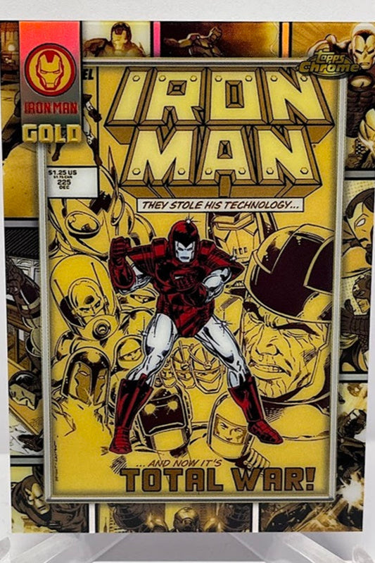 2025 Topps Chrome Marvel Iron Man Gold Iron Man Total War #225 1987 #5 *7