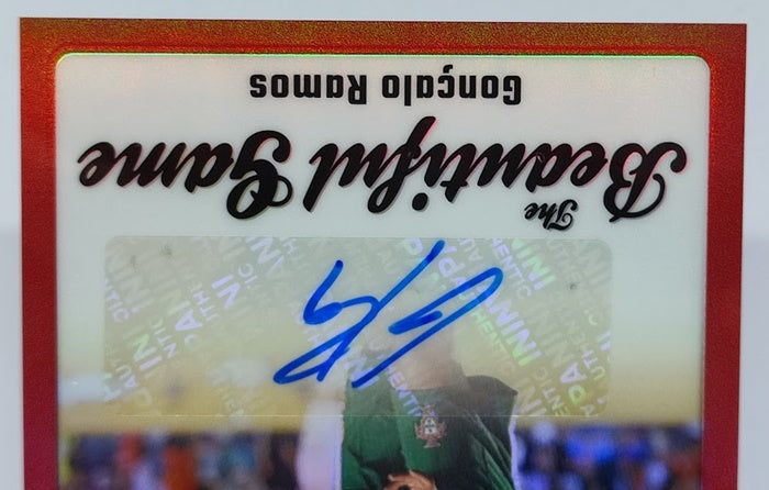 2023-24 Panini Donruss FIFA Prizm Beautiful Game AU Goncalo Ramos Portugal 04/49