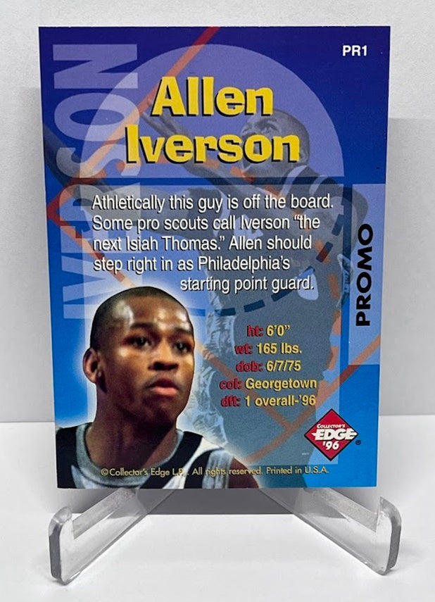 1996 Collectors Edge Radical Recruits Promo Allen Iverson #PR1