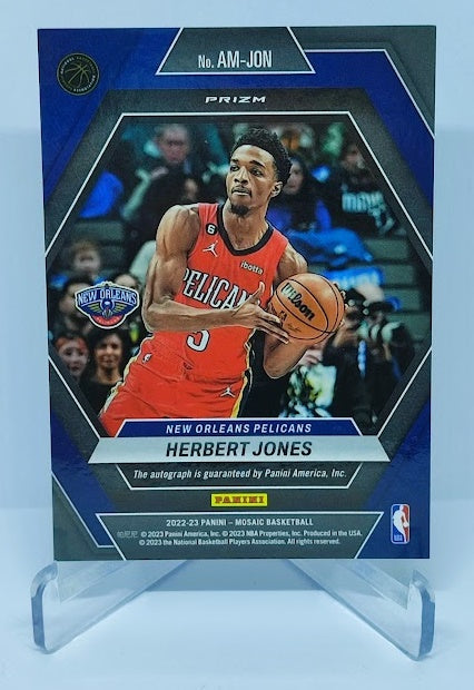2022-23 Panini Mosaic Autographs Prizm Herbert Jones Pelicans B