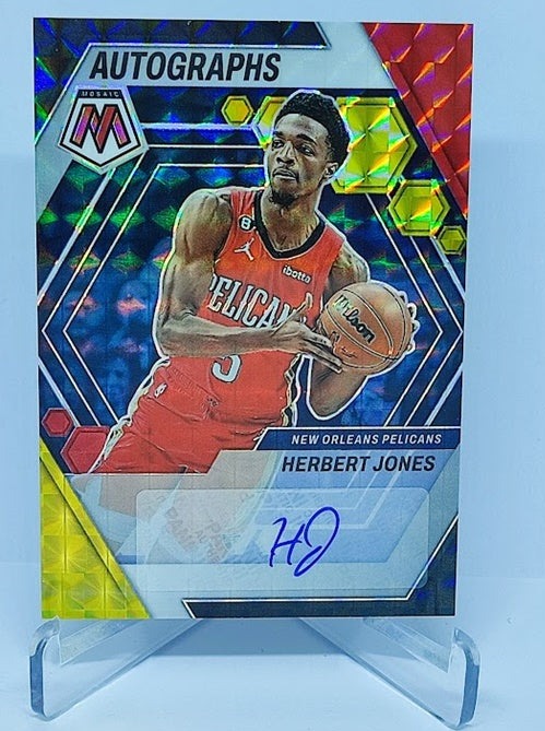 2022-23 Panini Mosaic Autographs Prizm Herbert Jones Pelicans B