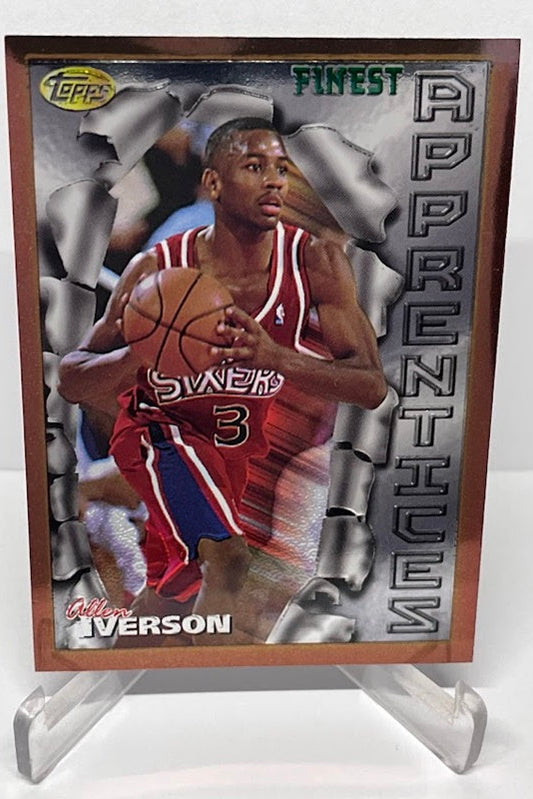1996 Topps Finest Apprentices Allen Iverson Philadelphia 76ers #69
